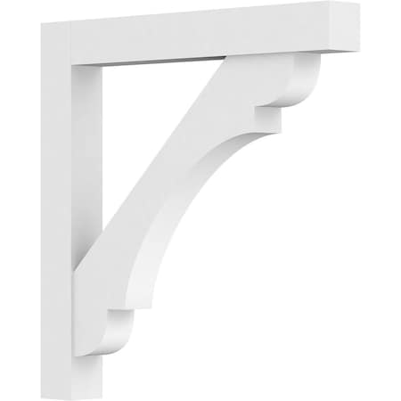 Standard Olympic Architectural Grade PVC Bracket With Block Ends, 3W X 30D X 30H